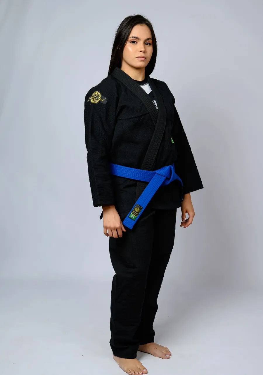 Kimono feminino In The Guard Green - Preto