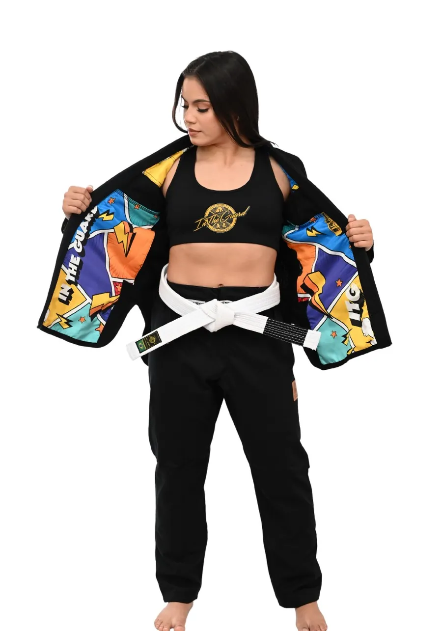 Kimono Feminino In The Guard Pró Colors Preto
