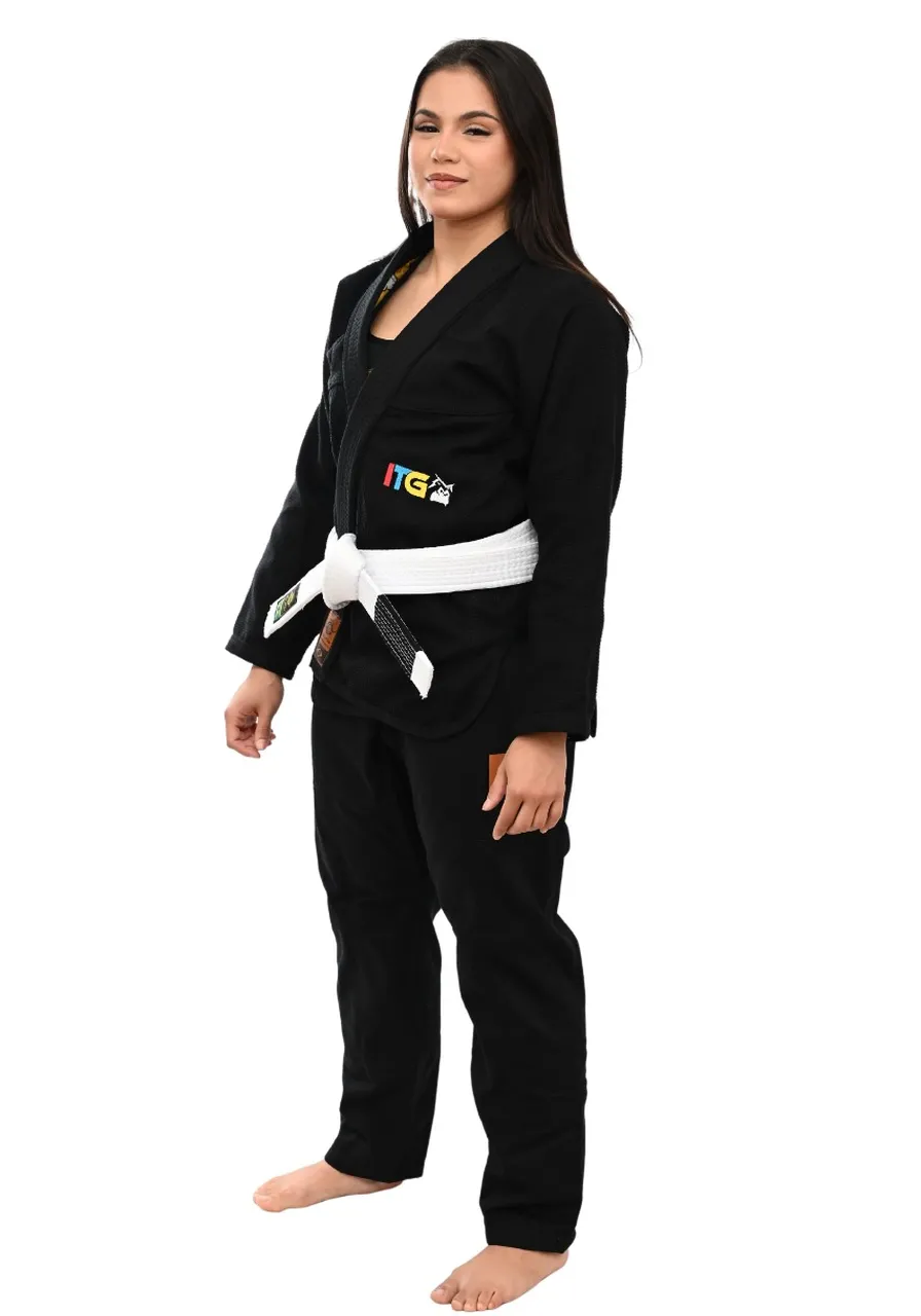 Kimono Feminino In The Guard Pró Colors Preto