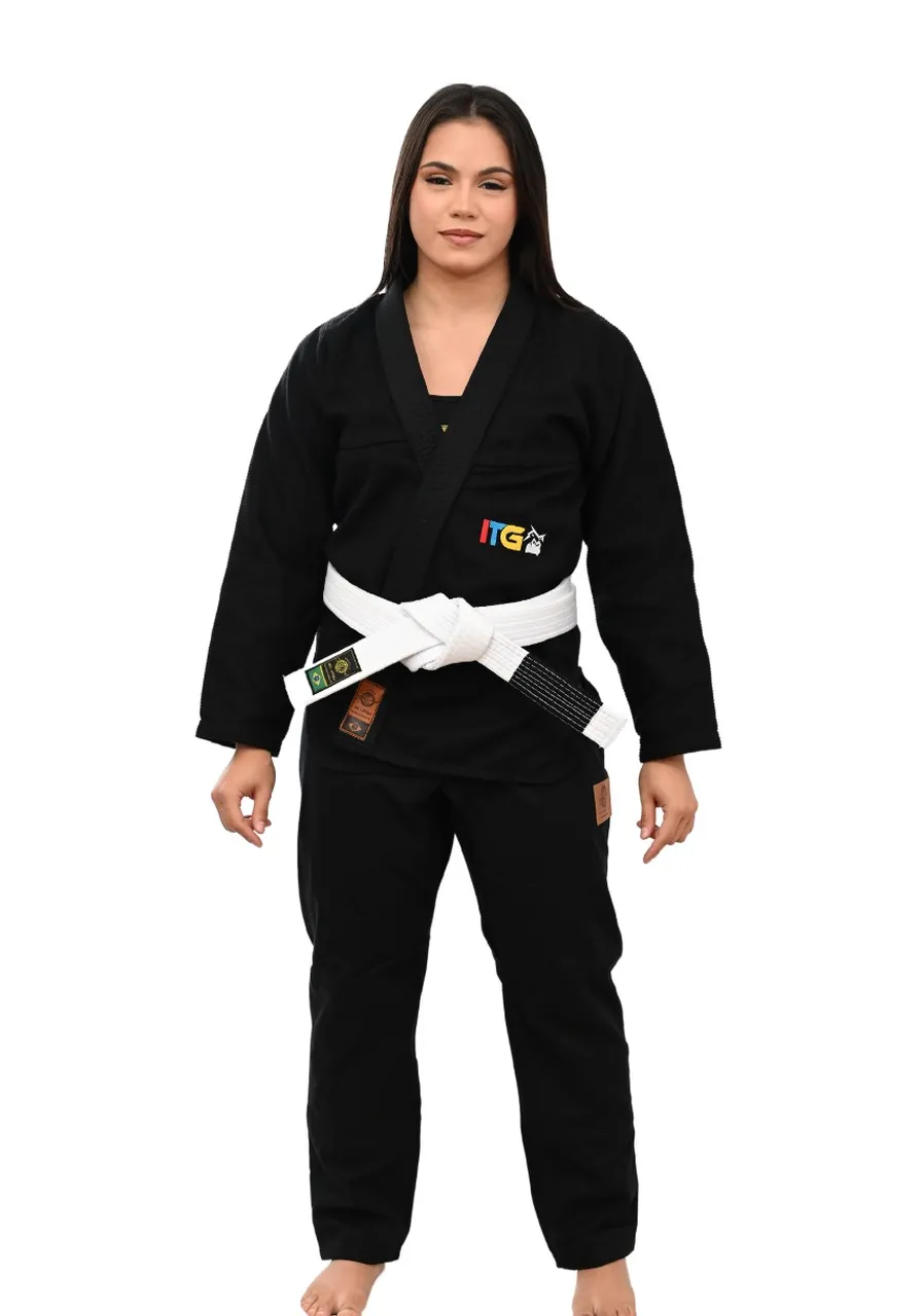 Kimono Feminino In The Guard Pró Colors Preto