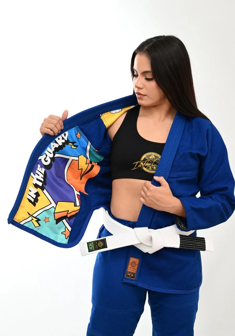 Kimono Feminino In The Guard Pró Colors Azul