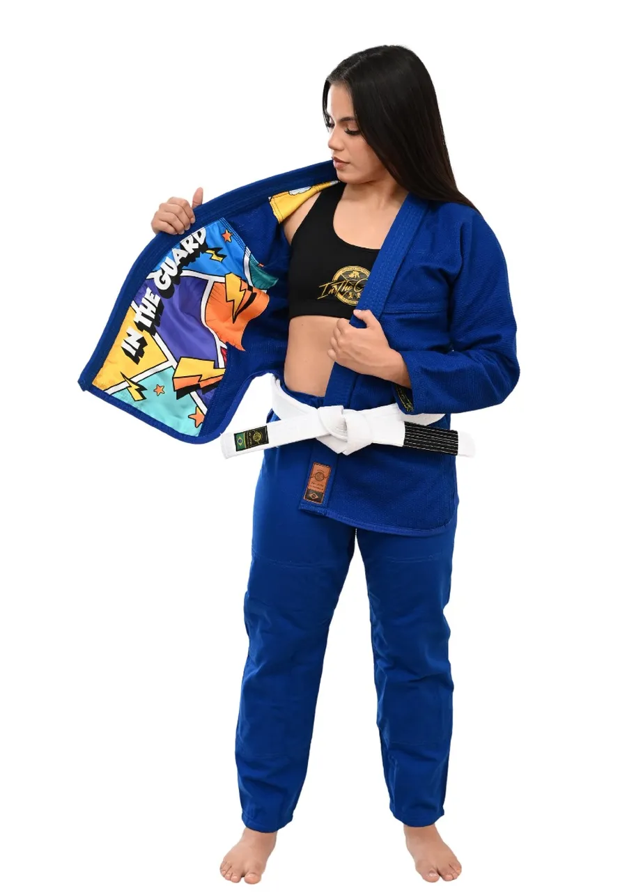 Kimono Feminino In The Guard Pró Colors Azul