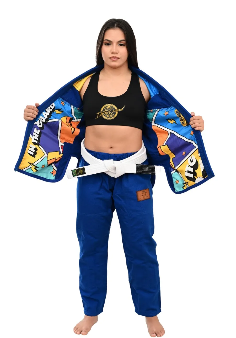 Kimono Feminino In The Guard Pró Colors Azul