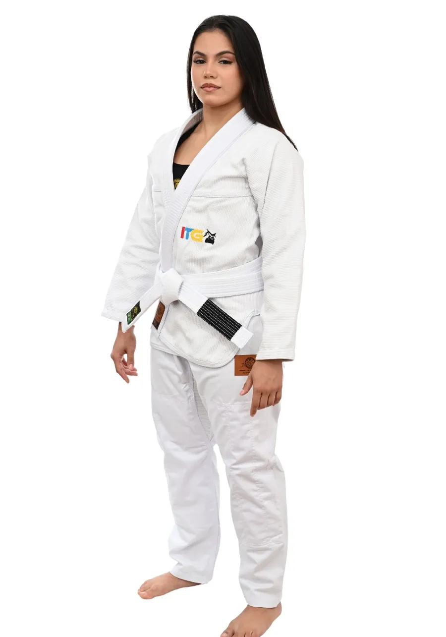 Kimono Feminino In The Guard Pró Colors Branco 