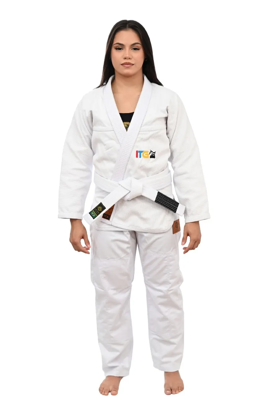 Kimono Feminino In The Guard Pró Colors Branco 