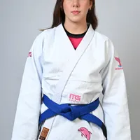 Kimono In The Guard Feminino Amazônia BOTO ROSA - Branco - imagem 2