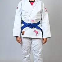 Kimono In The Guard Feminino Amazônia BOTO ROSA - Branco - imagem 1