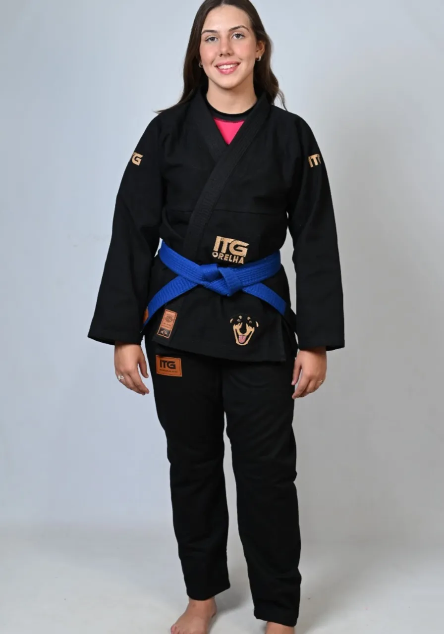 Kimono In The Guard Feminino ORELHA Preto