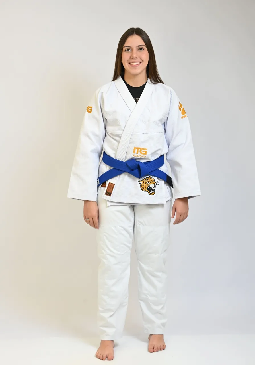 Kimono Feminino In The Guard Amazônia Jaguar Branco
