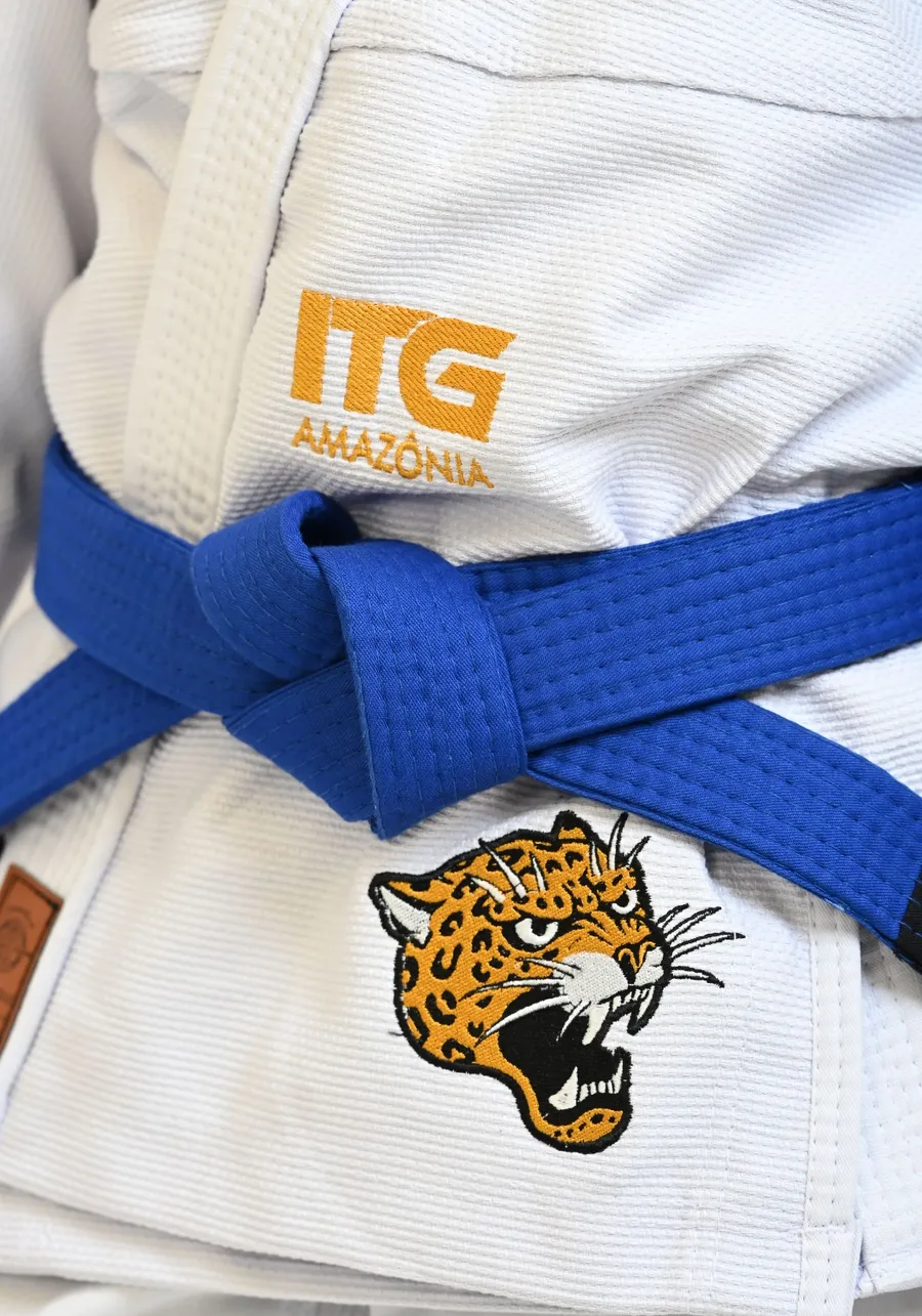 Kimono Feminino In The Guard Amazonia Jaguar Branco