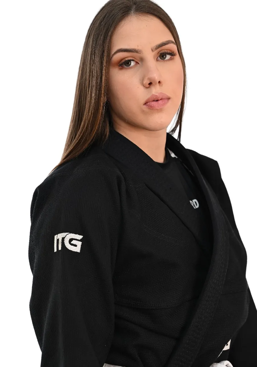 Kimono Feminino In The Guard Xadrez Pro Preto