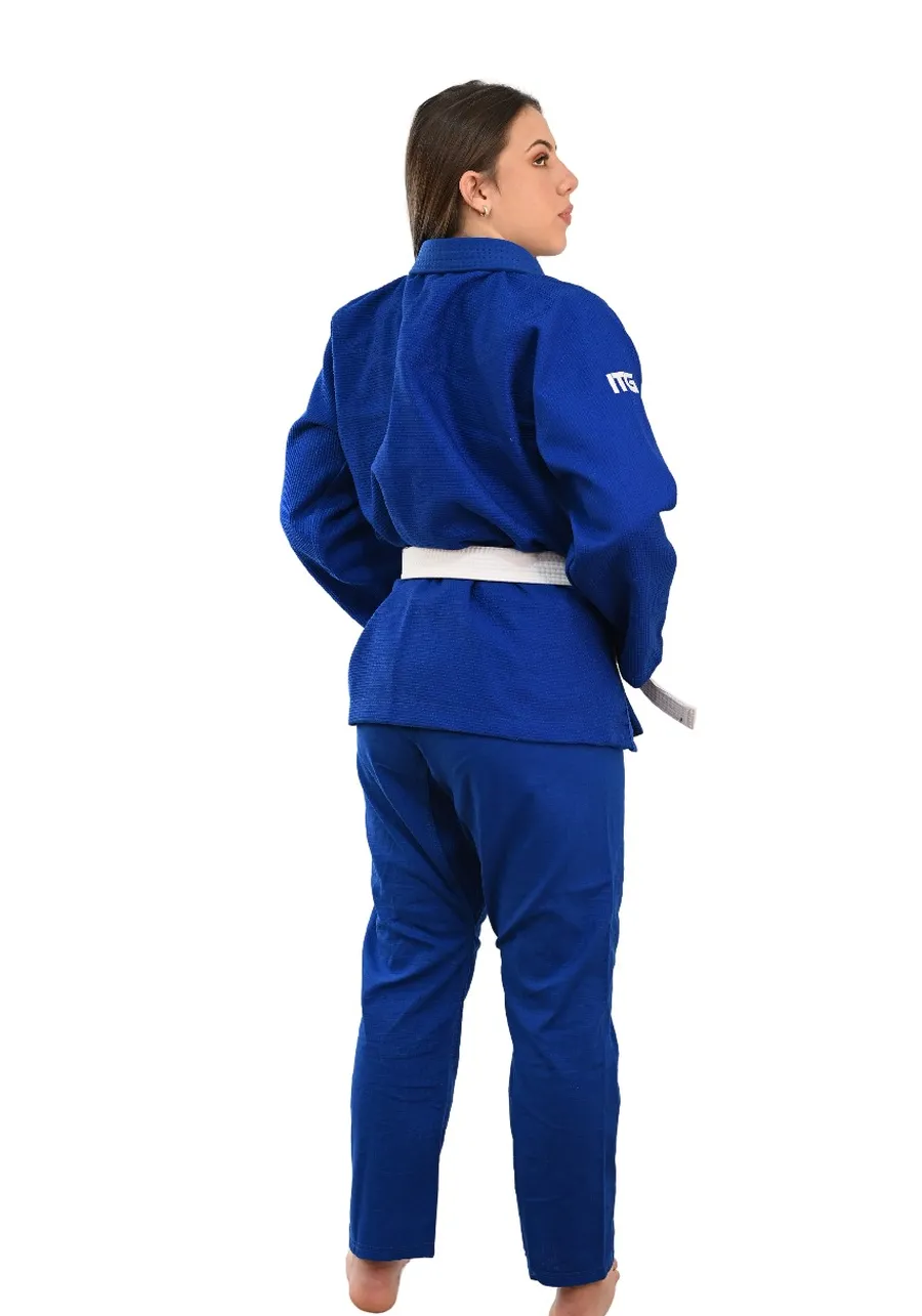 Kimono Feminino In The Guard Xadrez Pro Azul