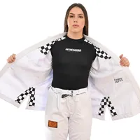 Kimono Feminino In The Guard Xadrez Pro Branco - imagem 4