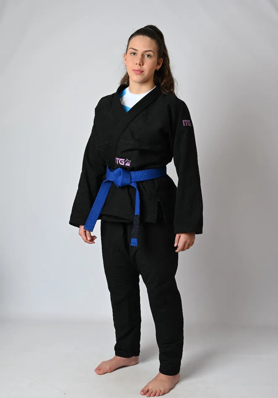 Kimono Feminino In The Guard Purple Preto