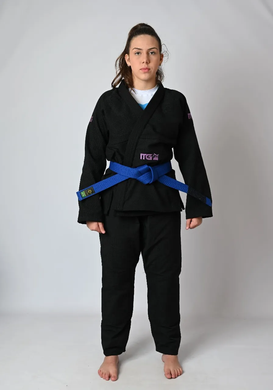 Kimono Feminino In The Guard Purple Preto