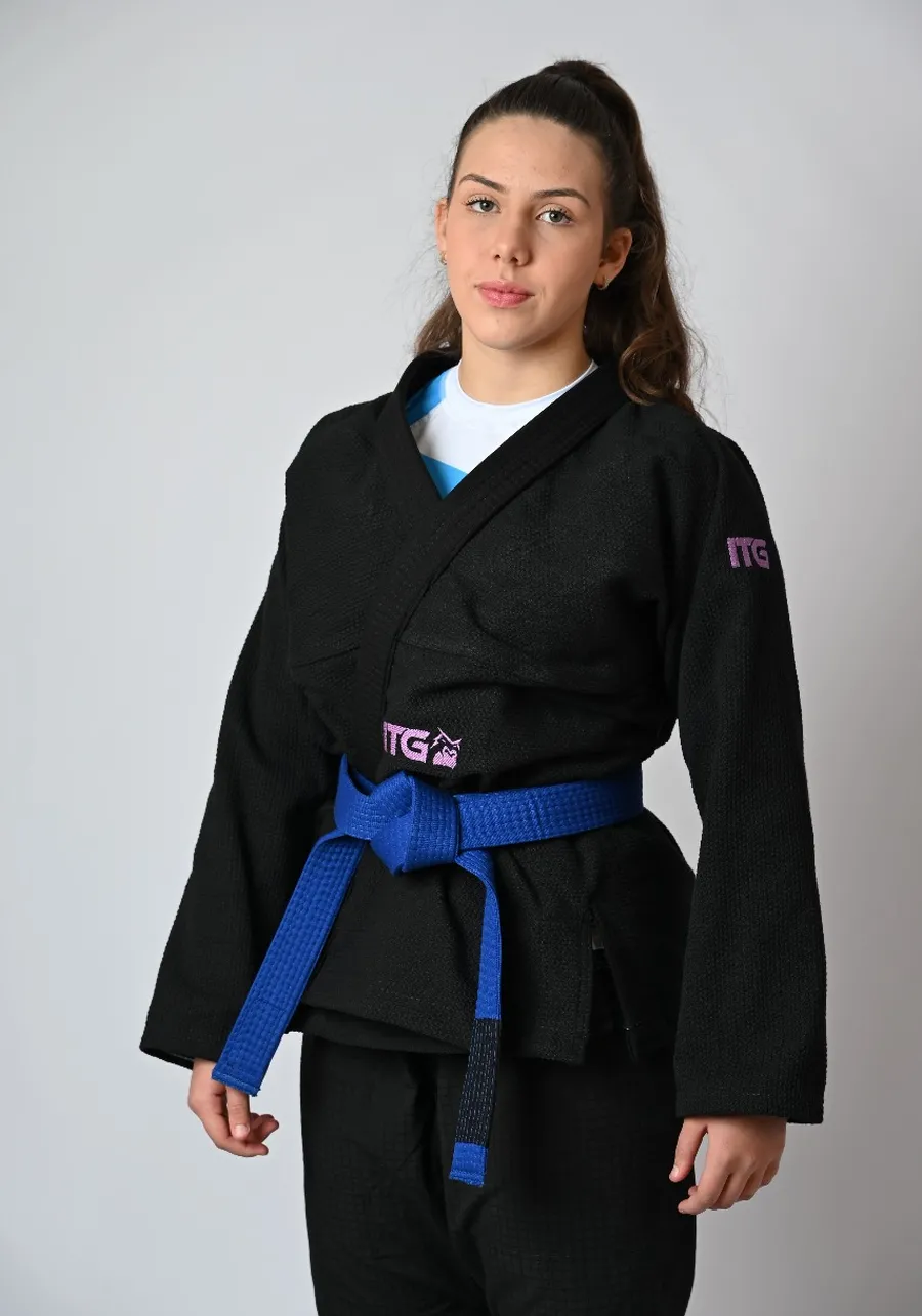 Kimono Feminino In The Guard Purple Preto