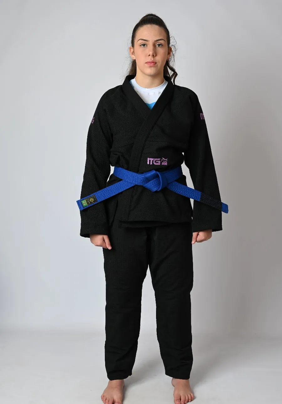 Kimono Feminino In The Guard Purple Preto