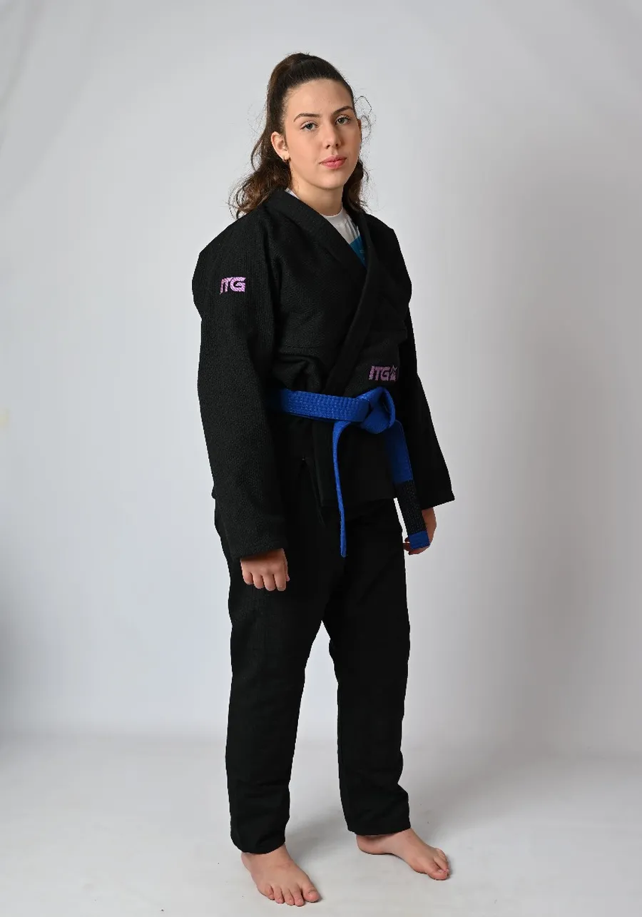 Kimono Feminino In The Guard Purple Preto