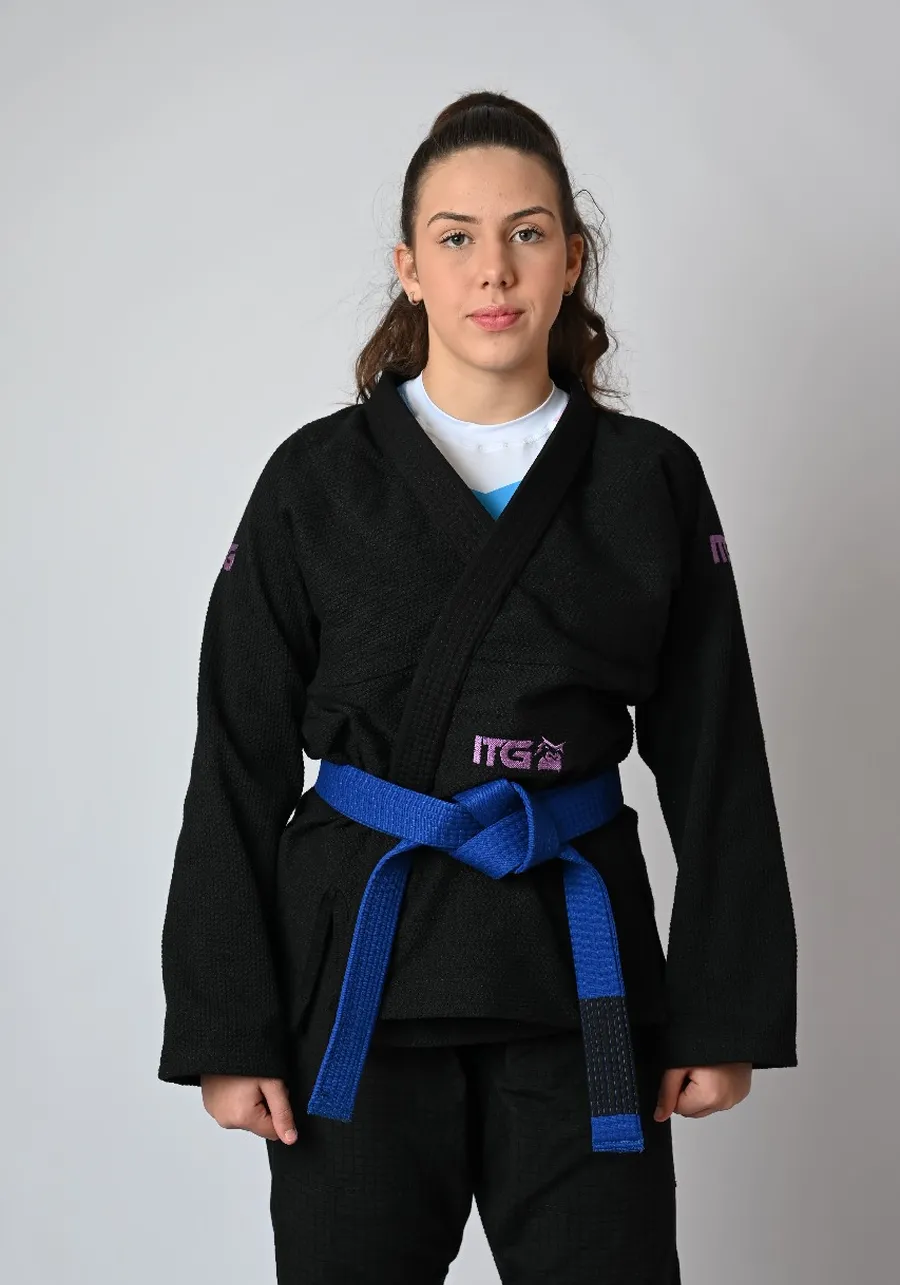 Kimono Feminino In The Guard Purple Preto