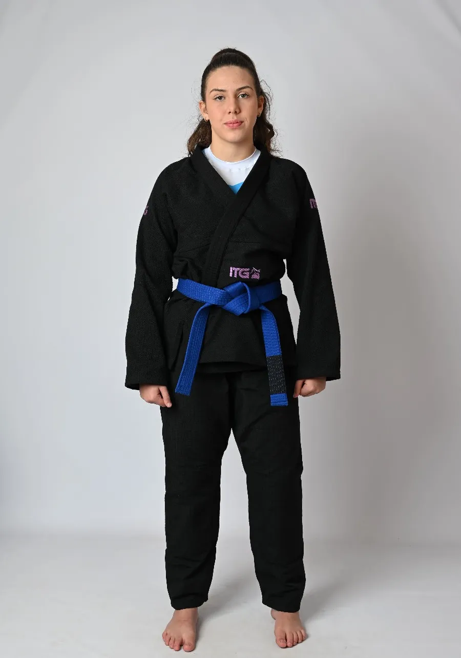 Kimono Feminino In The Guard Purple Preto