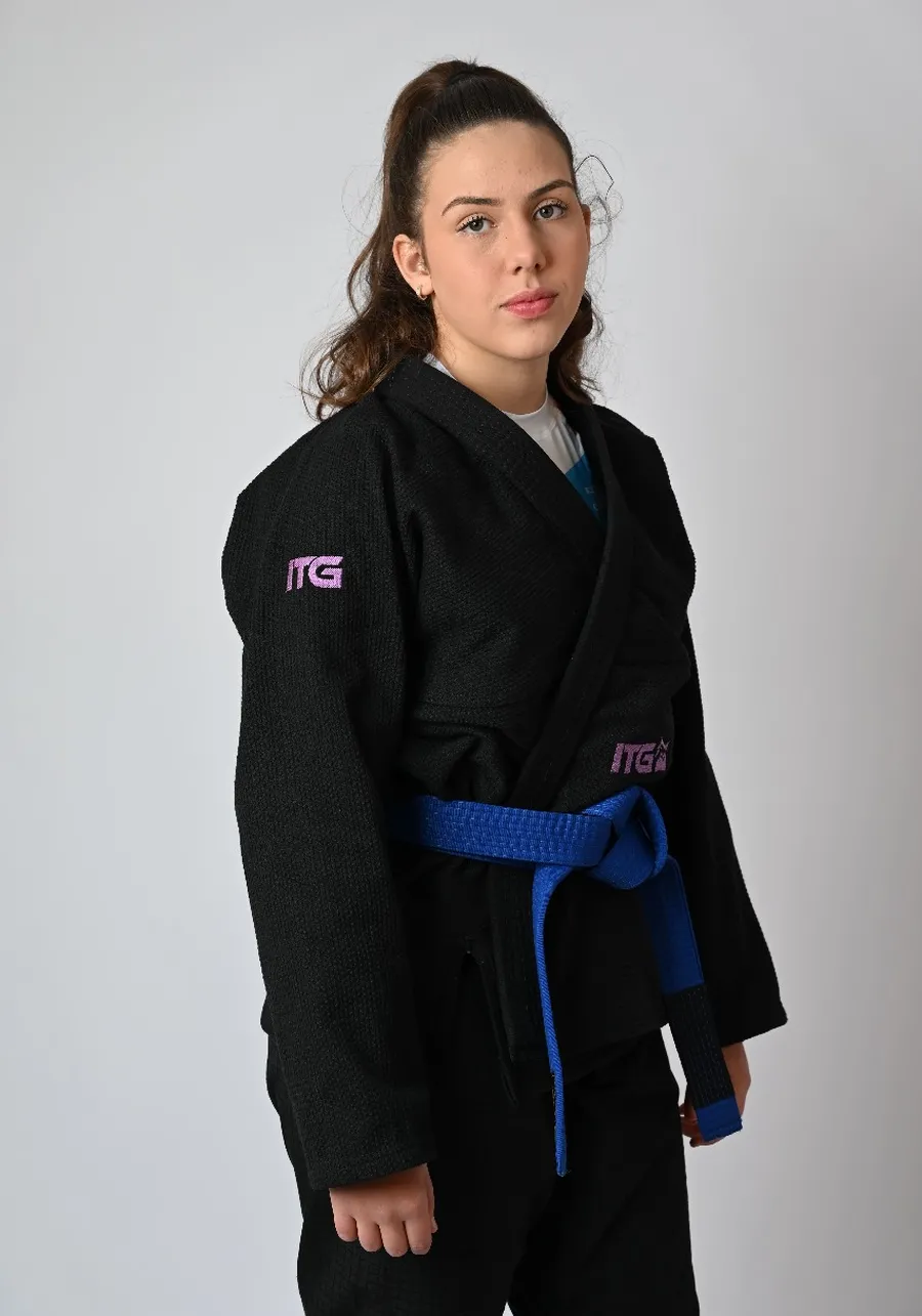 Kimono Feminino In The Guard Purple Preto
