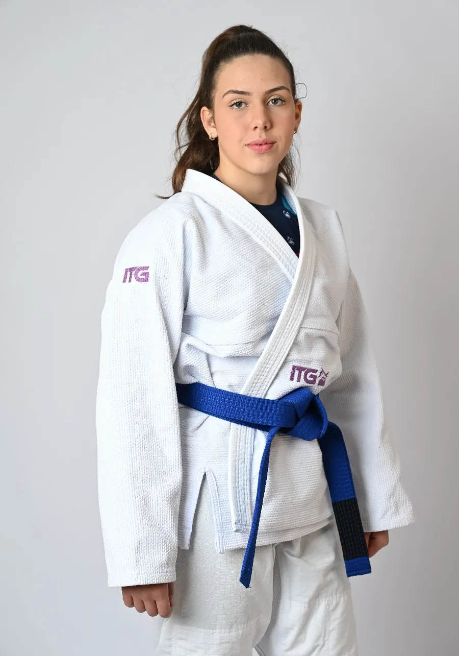 Kimono Feminino In The Guard Purple Branco