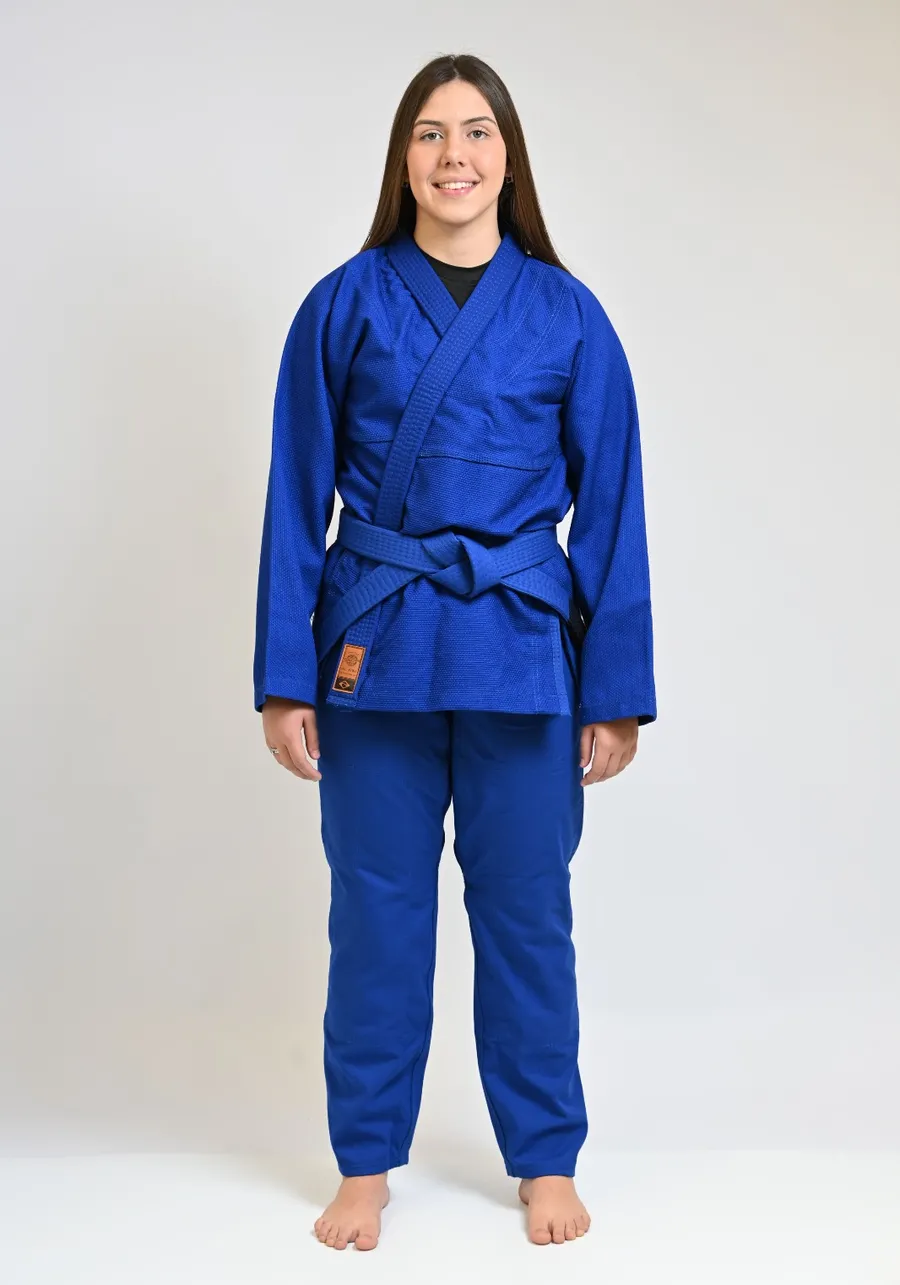 Kimono Feminino In The Guard Jiu-Jitsu Liso PRÓ Azul
