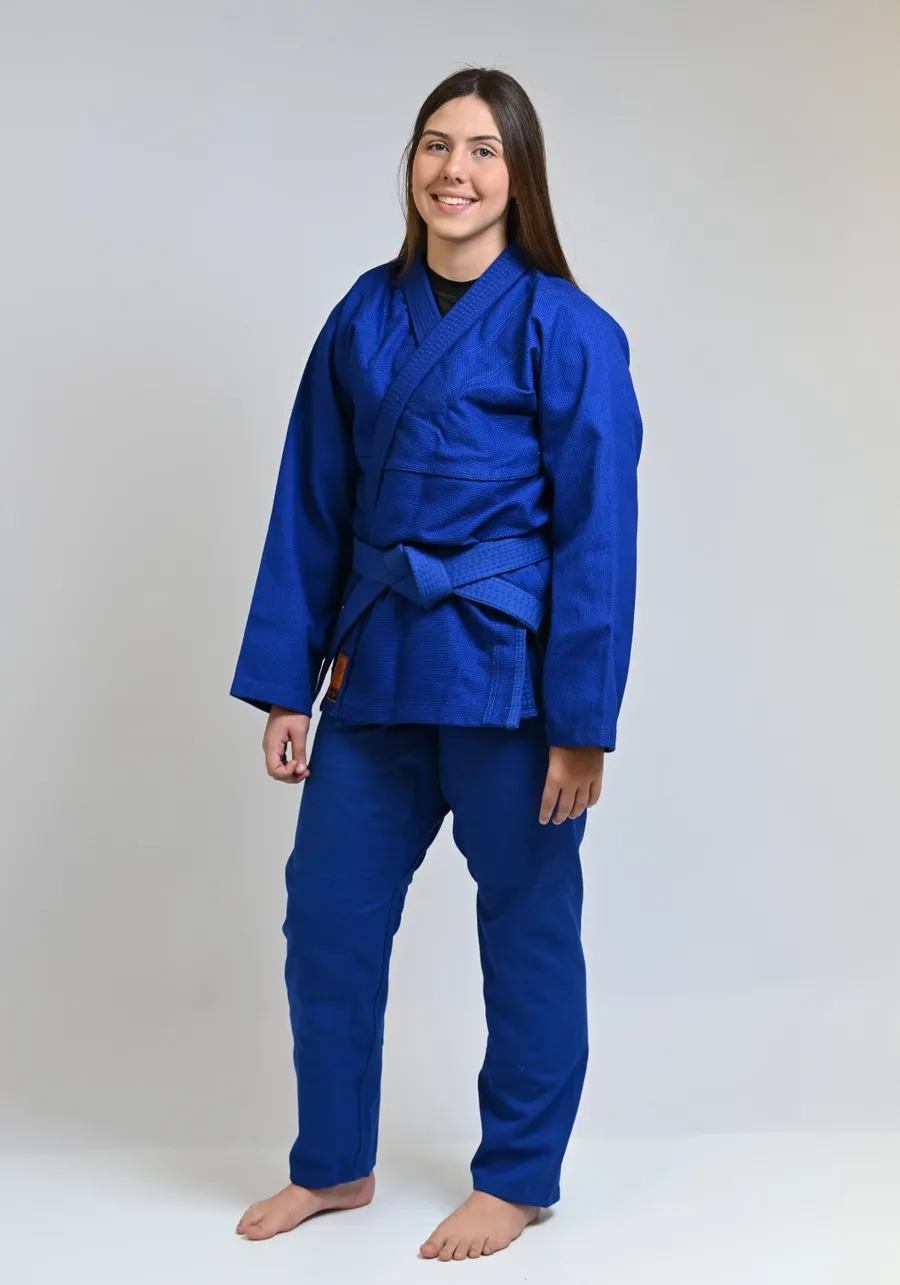 Kimono Feminino In The Guard Jiu-Jitsu Liso PRÓ Azul