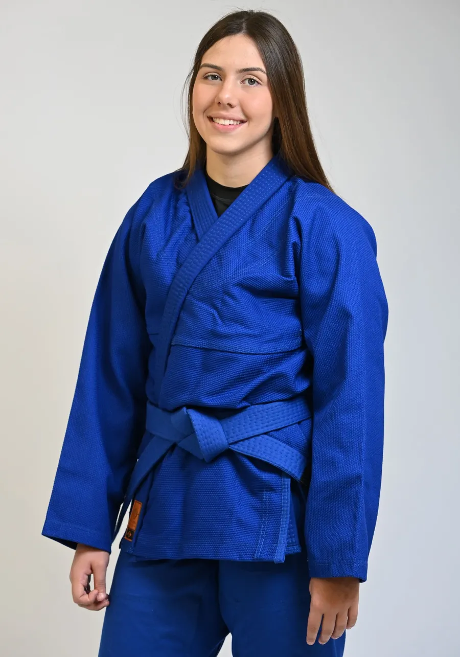 Kimono Feminino In The Guard Jiu-Jitsu Liso PRÓ Azul