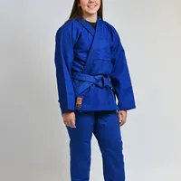 Kimono Feminino In The Guard Jiu-Jitsu Liso PRÓ Azul - imagem 6