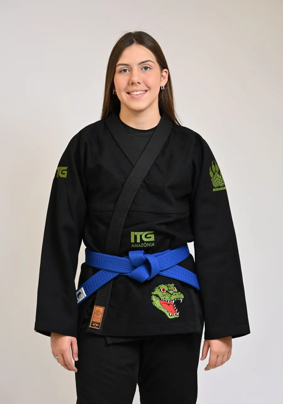 Kimono In The Guard Feminino Amazonia Jacare Preto