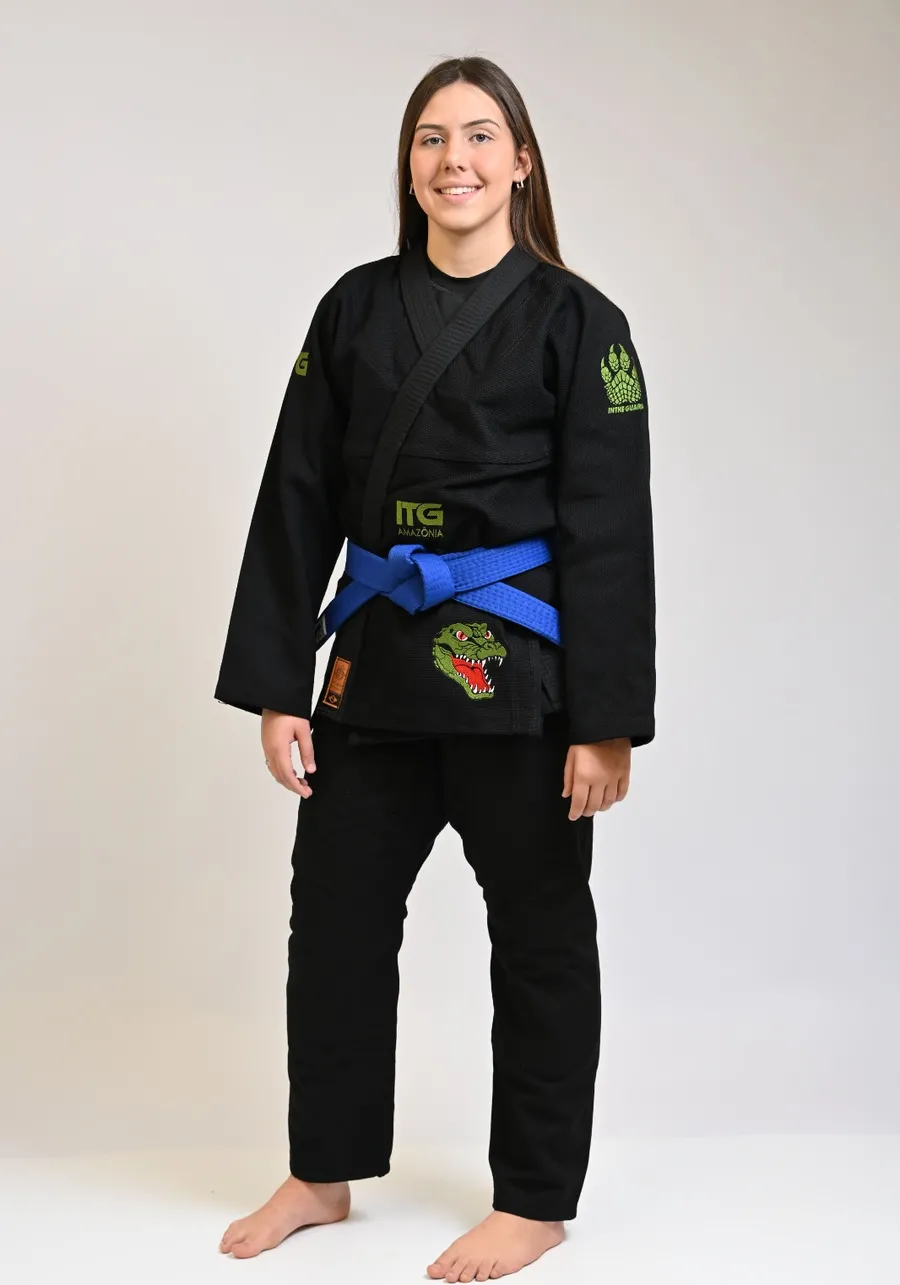 Kimono In The Guard Feminino Amazonia Jacare Preto