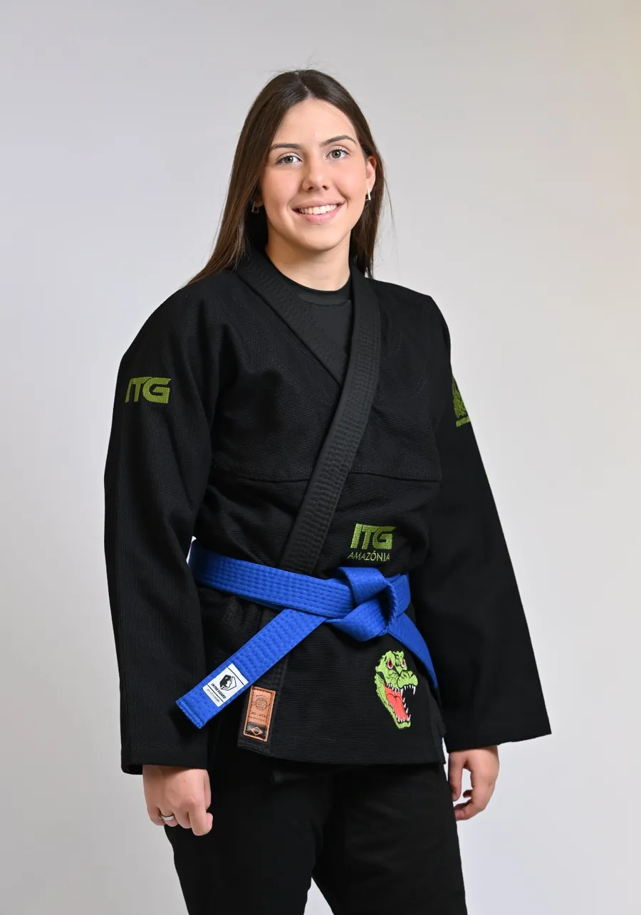Kimono In The Guard Feminino Amazonia Jacare Preto