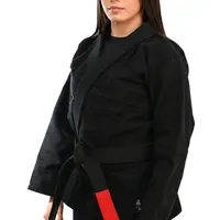 Kimono Feminino In The Guard Jiu-Jitsu Liso Preto - imagem 3