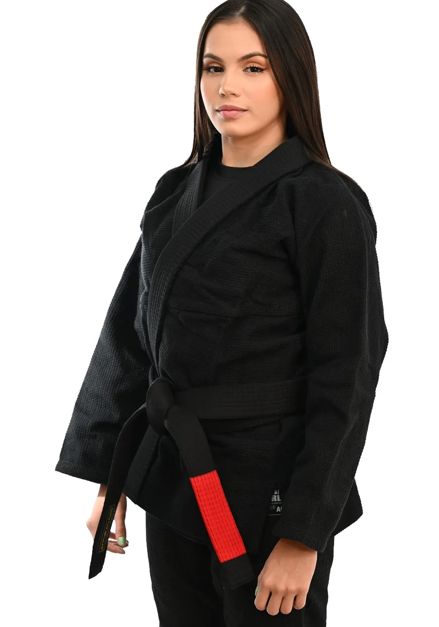 Kimono Feminino In The Guard Jiu-Jitsu Liso Preto