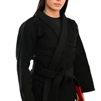 Kimono Feminino In The Guard Jiu-Jitsu Liso Preto - imagem 6