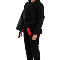 Kimono Feminino In The Guard Jiu-Jitsu Liso Preto - imagem 4