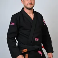 Kimono In The Guard Jiu-Jitsu AMAZÔNIA BOTO ROSA PRETO - imagem 6