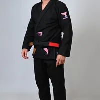 Kimono In The Guard Jiu-Jitsu AMAZÔNIA BOTO ROSA PRETO - imagem 3