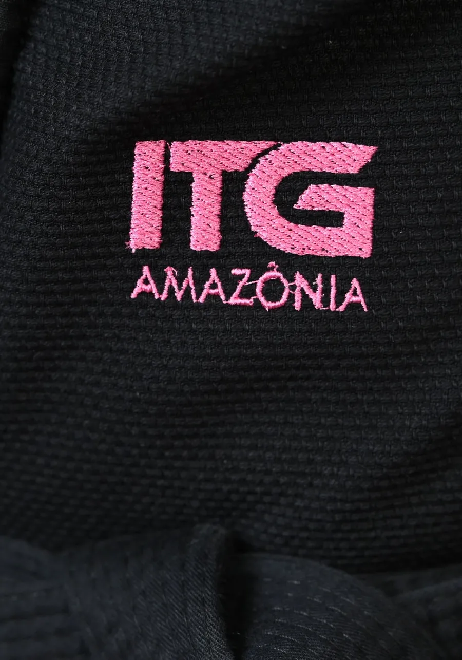 Kimono In The Guard Jiu-Jitsu AMAZÔNIA BOTO ROSA PRETO
