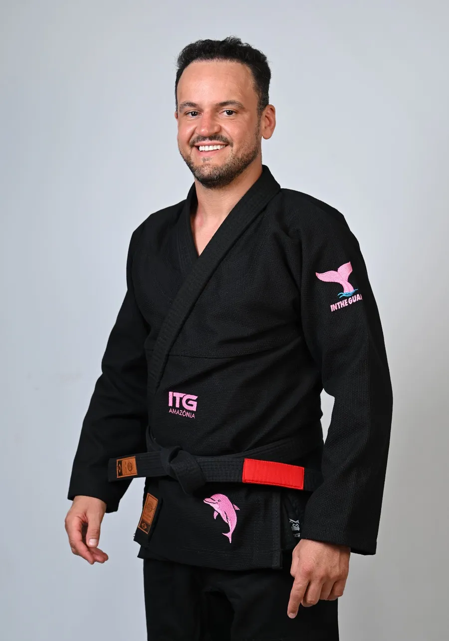Kimono In The Guard Jiu-Jitsu AMAZÔNIA BOTO ROSA PRETO