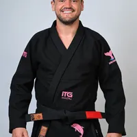 Kimono In The Guard Jiu-Jitsu AMAZÔNIA BOTO ROSA PRETO - imagem 2