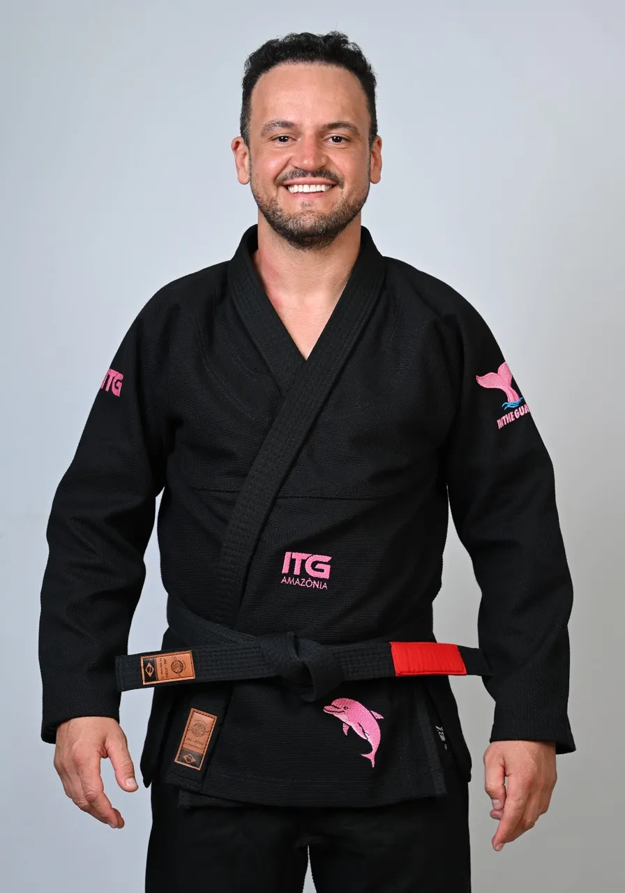 Kimono In The Guard Jiu-Jitsu AMAZÔNIA BOTO ROSA PRETO