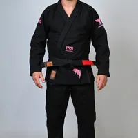 Kimono In The Guard Jiu-Jitsu AMAZÔNIA BOTO ROSA PRETO - imagem 1