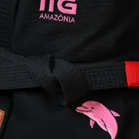 Kimono In The Guard Jiu-Jitsu AMAZÔNIA BOTO ROSA PRETO - imagem 9