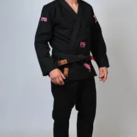 Kimono In The Guard Jiu-Jitsu AMAZÔNIA BOTO ROSA PRETO - imagem 7