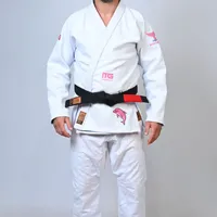 Kimono In The Guard Jiu-Jitsu AMAZÔNIA BOTO ROSA BRANCO - imagem 1