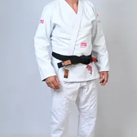 Kimono In The Guard Jiu-Jitsu AMAZÔNIA BOTO ROSA BRANCO - imagem 5