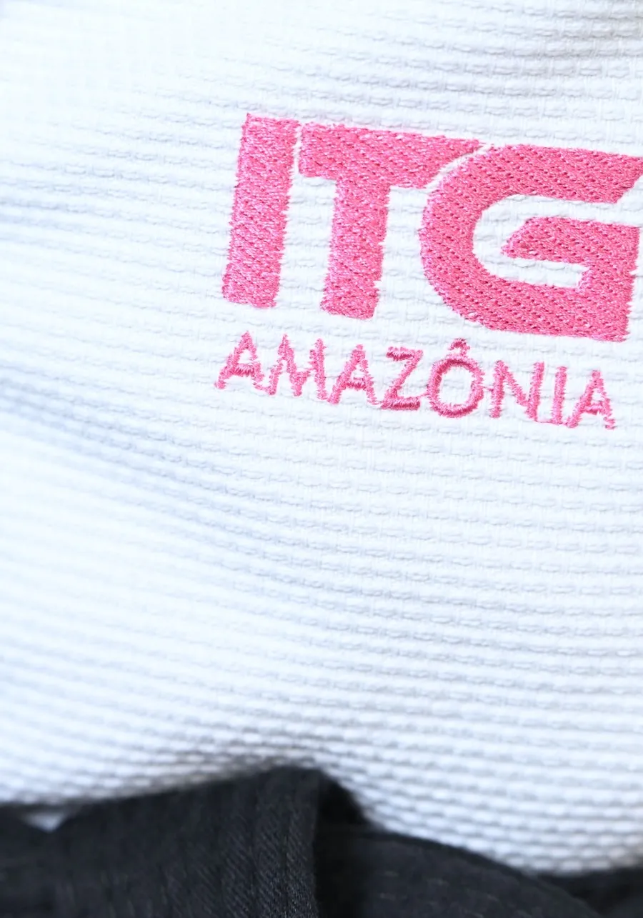 Kimono In The Guard Jiu-Jitsu AMAZÔNIA BOTO ROSA BRANCO
