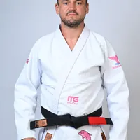 Kimono In The Guard Jiu-Jitsu AMAZÔNIA BOTO ROSA BRANCO - imagem 2